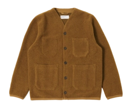 Cardigan Universal Works Men Wool Fleece Mustard