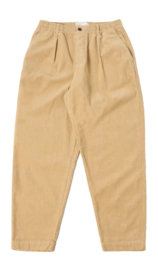 Pants Universal Works Men Pleated Track Cord Fawn