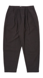 Pants Universal Works Men Pleated Track Italian Pinstripe Brown
