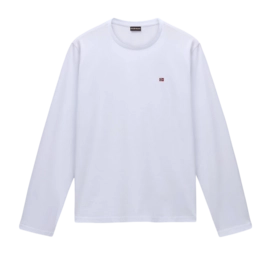 T-Shirt Napapijri Men Salis LS 1 Bright White 002