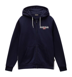 Hoodie Napapijri Men B-Aylmer Full Zip Winter Blue Marine