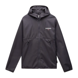 Jacket Napapijri Men A-Bunz Full Zip Hoodie Dark Grey Solid