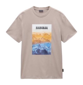 T-Shirt Napapijri Homme S-Rollin SS Beige Rocky