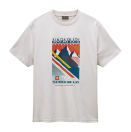 T-Shirt Napapijri S-Portalet SS Herren Beige Dimity