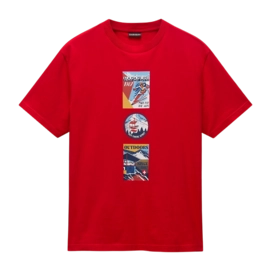 T-Shirt Napapijri Men S-Portalet SS Red Goji