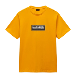 T-Shirt Napapijri Homme S-Box Logo SS Orange Marigold