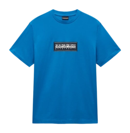 T-Shirt Napapijri S-Box Logo SS Herren Blue Sapphire
