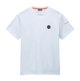 T-Shirt Napapijri S-Badge SS Herren Bright White 002