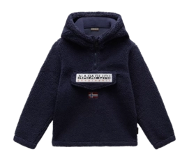 Fleece Pullover Napapijri T-Burgee Half Zip Hoodie 1 Kinder Blu Marine