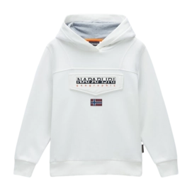 Hoodie Napapijri Burgee W 3 Kinder White Heron