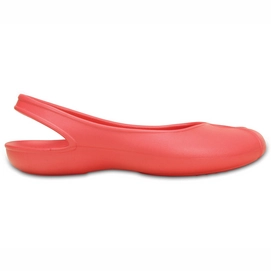 Ballerina Crocs Olivia II Flach Koralle