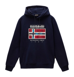 Hoodie Napapijri Men B-Dorees Navy Blue