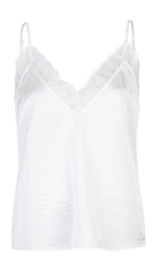 Singlet Dante6 Women D6Ipso Plain Lace Camisole Milk White