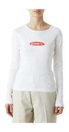 Longsleeve Obey Women Oval White