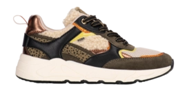Sneaker POSH by Poelman Women Truffle/Beige