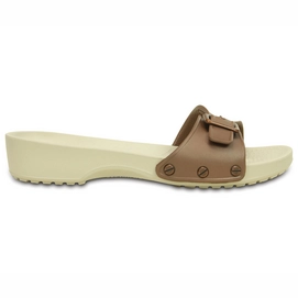 Flache Pantoletten Crocs Sarah Sandal Bronze