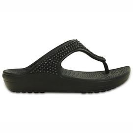 Slippers Sloane Diamante Flip Black Dames Crocs