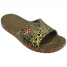 Slipper Crocs Crocband Lopro Realtree Xtra Slide Walnut