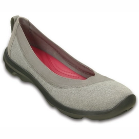Ballerina Crocs Busy Day Heathered Flat Light Grey