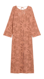 Jurk OAS Astrea Grace Crochet Dress Bruin