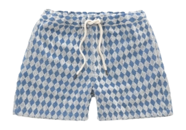 Kurze Hose OAS Diamond Terry Shorts Herren Blue / White