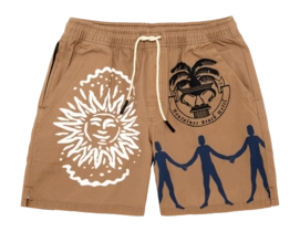 Kurze Hose OAS Helios Canvas Shorts Herren Brown