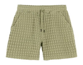 Kurze Hose OAS Porto Waffle Shorts Herren Dusty Green