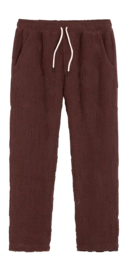 Hose OAS Grot Ayora Crochet Pants Red Brown