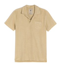 Polo OAS Men Beige Polo Terry Shirt