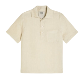 Hemd OAS Girona Linen Shirt Herren Beige