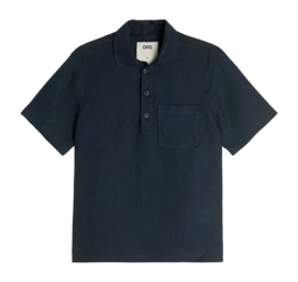 Hemd OAS Girona Linen Shirt Herren Dark Navy