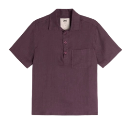Hemd OAS Girona Linen Shirt Herren Plum
