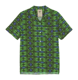 Hemd OAS Herren Emerald Blues Viscose