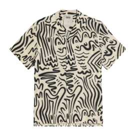 Hemd OAS Aerosol Viscose Shirt Herren Black / Cream
