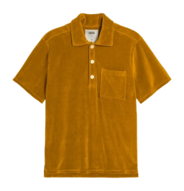 Poloshirt OAS Sienna Girona Velour Shirt Herren Mustard