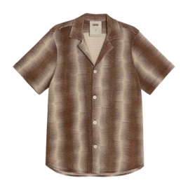Hemd OAS Merlot Echo Cuba Net Shirt Herren Brown