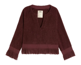 Blouse OAS Women Burgundy Tillie Terry Top