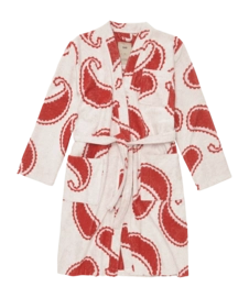 Badjas OAS Unisex Red Paisley Robe
