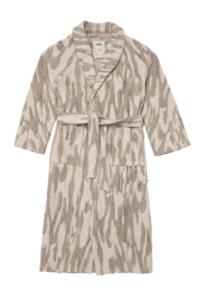 Badjas OAS Fern Linen Terry Statement Robe Beige Unisex