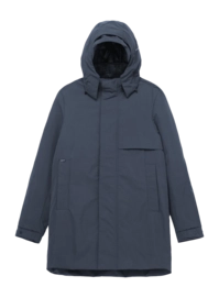 Veste Krakatau Men Masaru Removable Hood Trench Dark Grey