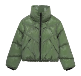 Veste Krakatau Femme Nebula Short Puffer Pearl Green