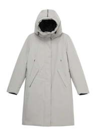 Jacke Krakatau Gaia Technical Fabric Long Parka Damen Greige