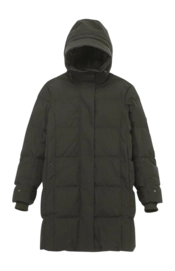 Jacket Krakatau Women Cassini Quilted Parka Coffee Green