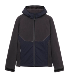 Jacket Krakatau Men Kuiper Fleece Hooded Dark Grey