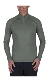 Skipullover KJUS Feel Midlayer Half-Zip Herren Green Smoke/Pewter