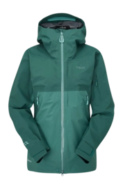 Ski Jacket Rab Women Khroma Diffuse GTX Green Slate Eucalyptus