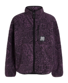 Gilet en Polaire O'Neill Femme Surf Heroes High Pile Black/Purple Sketcheritage