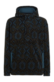 Hoodie O'Neill Men Superfleece Half Zip Black Retro Ikat