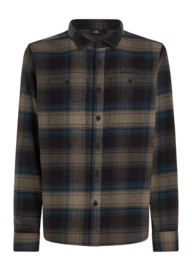 Shirt O'Neill Men Flannel Check Black Check Small