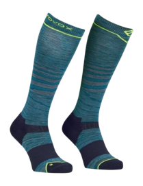 Ski Socks Ortovox Men Ski Tour Lt Comp Long Socks Petrol Blue Blend
